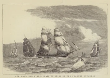 Unsere Marine, alter Stil, Trainingsbriggen des Kanalgeschwaders